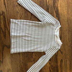 2T Colored Organics Stripped Henley Longsleeve